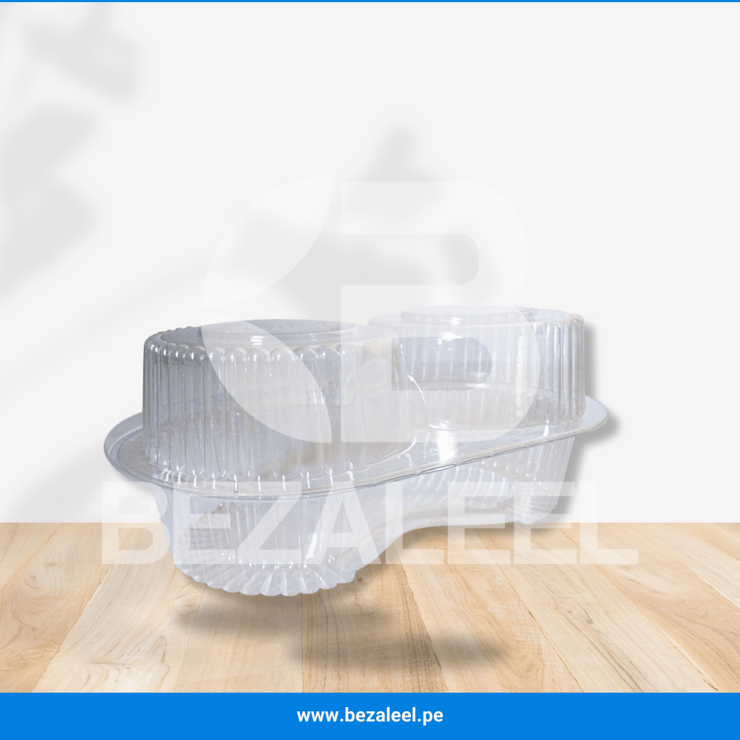 Envase para 2 Cupcakes PET - Imagen 2