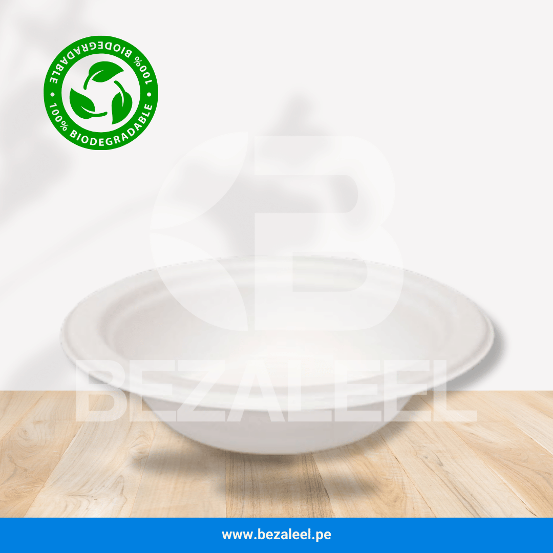 PLATO HONDO 16 ECOLÓGICO - BAGAZO DE CAÑA - Imagen 2