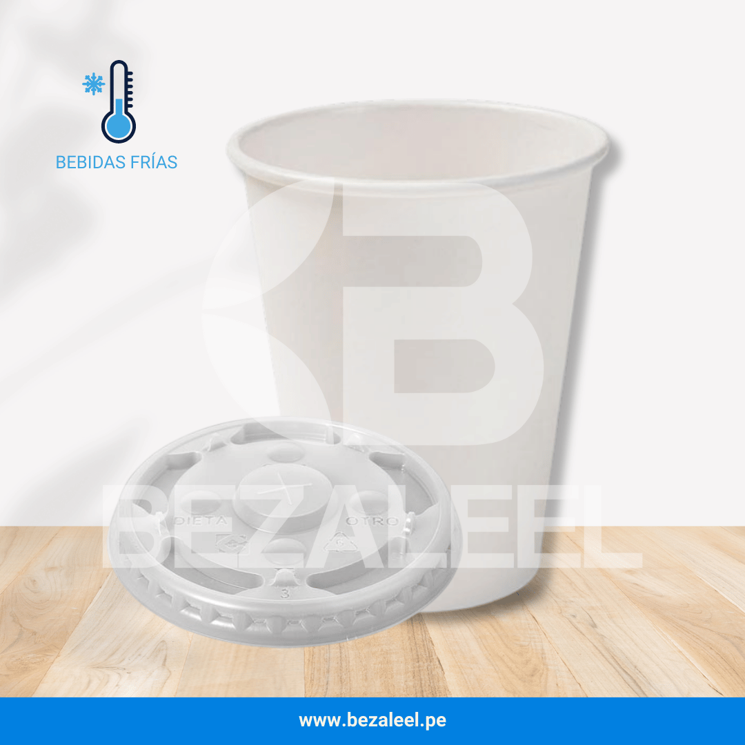 VASO POLIPAPEL BLANCO - BEBIDAS FRÍAS - Imagen 2