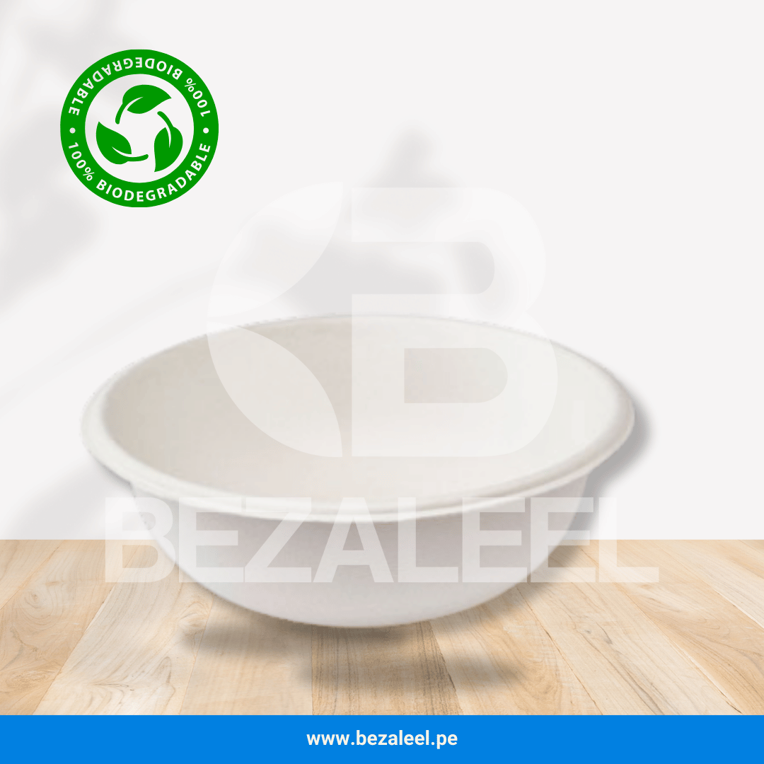 PLATO HONDO 20 ECOLÓGICO - BAGAZO DE CAÑA - Imagen 2