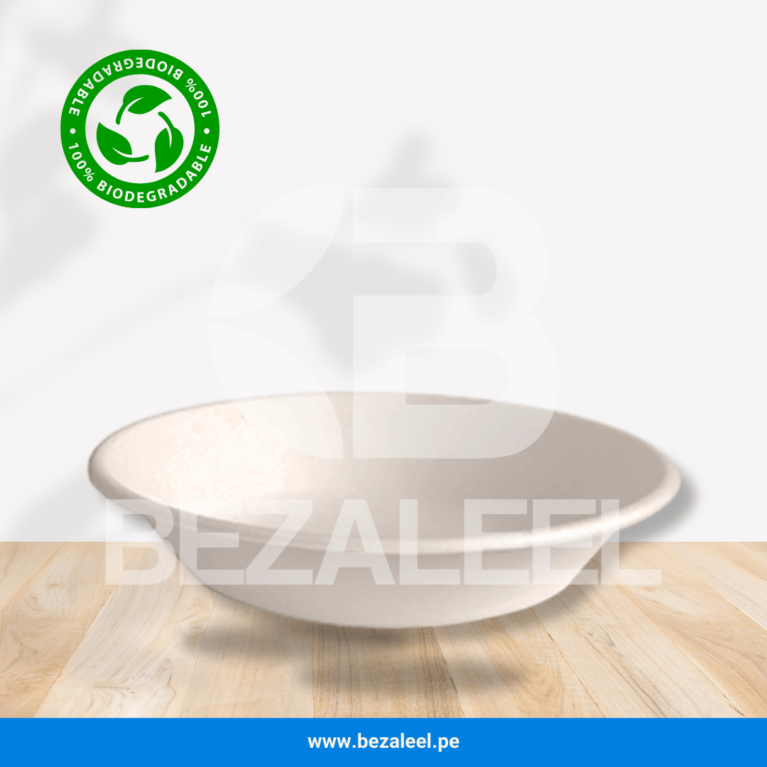 PLATO HONDO 25 ECOLÓGICO - BAGAZO DE CAÑA - Imagen 2