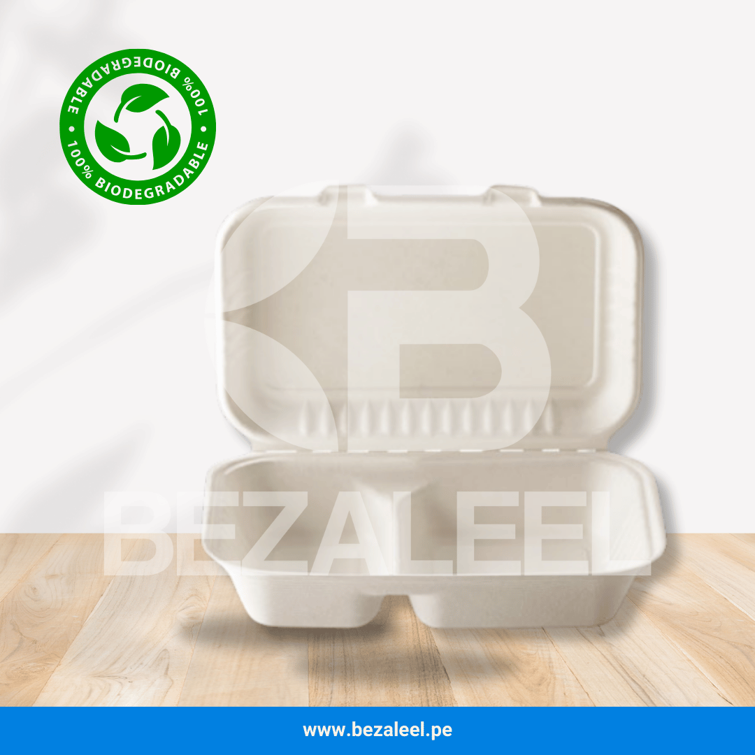 Portacomidas 950 ml 2D - BAGAZO DE CAÑA - Imagen 2