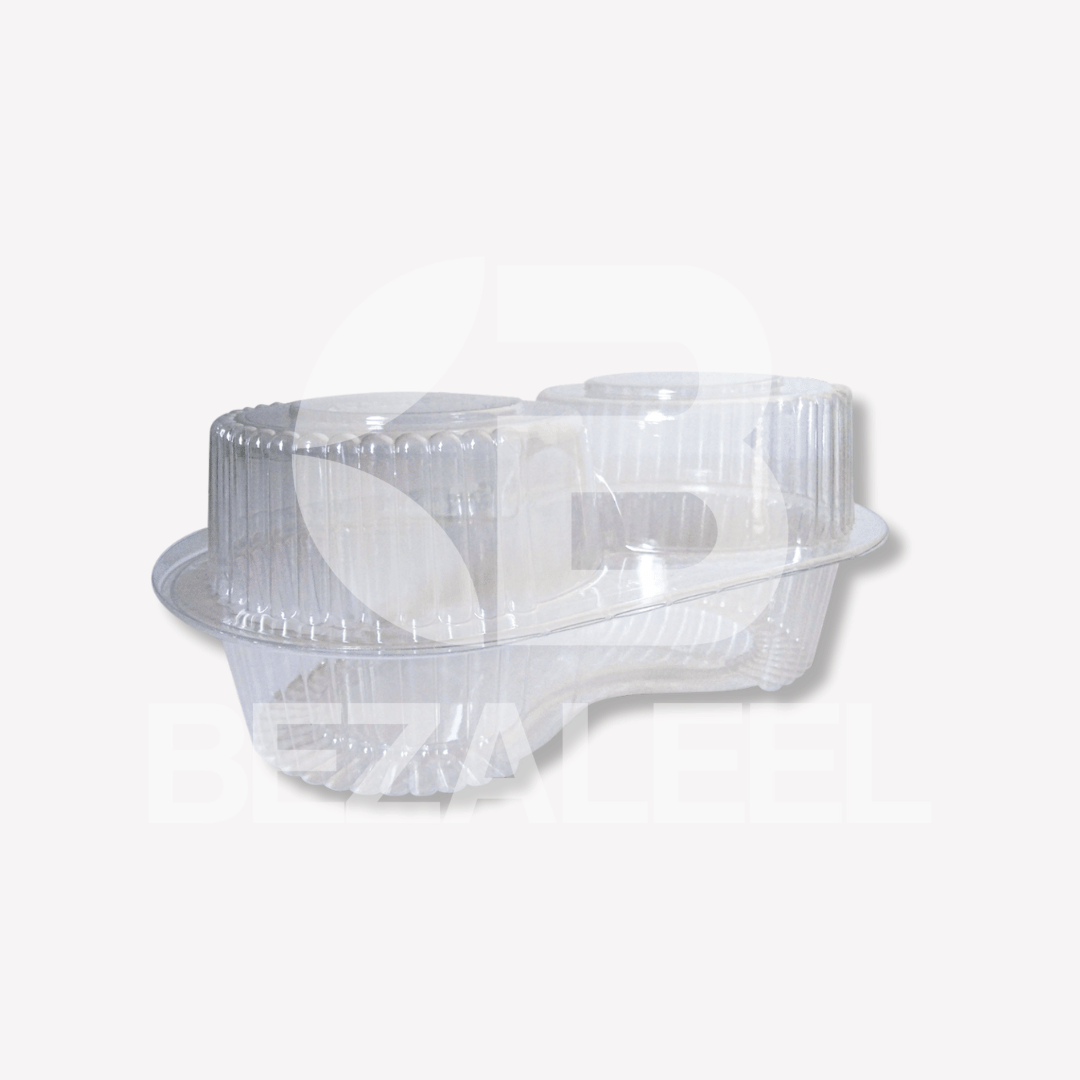 Envase para 2 Cupcakes PET